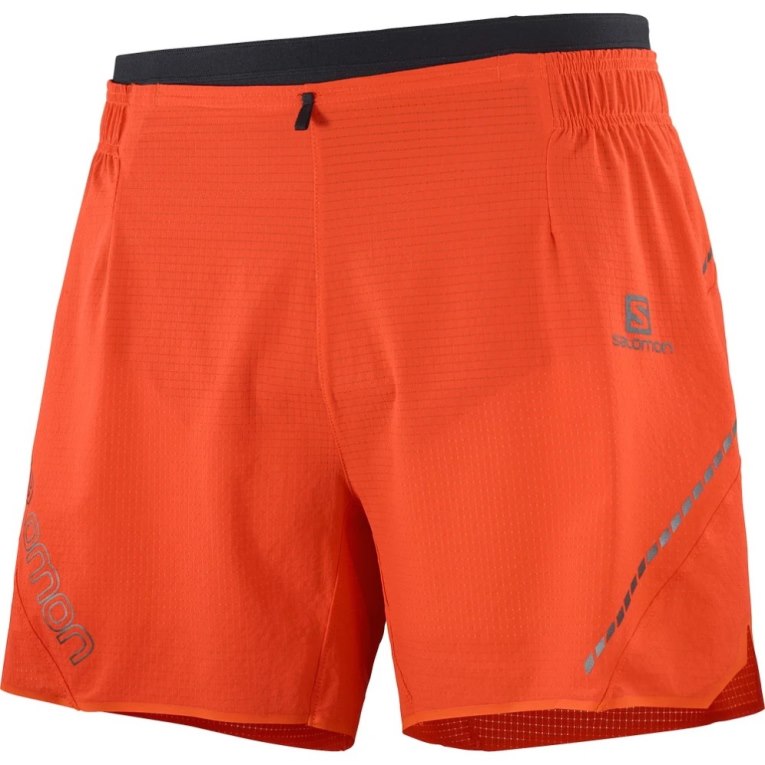 Orange Salomon Sense Aero 5'' Men's Shorts | IE TO1679